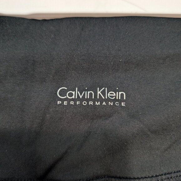 Euc Calvin Klein Plus Size Black Star Pattern Leggings 2X - Picture 8 of 8